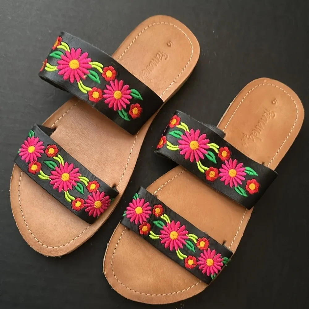 New HECHO EN MÉXICO Sandals SZ 8 - Picture 3 of 6